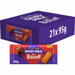 Cadbury Dairy Milk Lotus Biscoff Chocolate Bar Multipack, The Classic Creamy Taste with Caramelised Biscuit Pieces, Perfect f ...