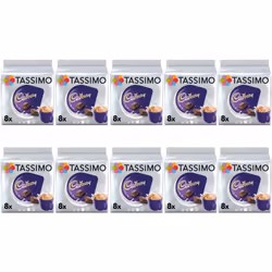 Tassimo Cadbury Hot Chocolate Pods - 10 Packs (80 Drinks)