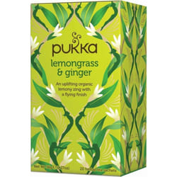 - Pukka Herbs - Lemongrass & Ginger | 20 sachet | 12 PACK BUNDLE - 12 PACK