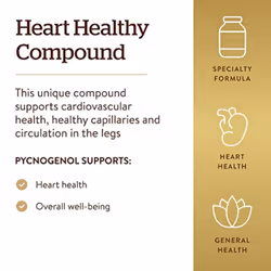 Solgar Pycnogenol 100mg - Derived from Pine Bark - Works Combined with Vitamins C & E - Vegan - 30 Vegetable Capsules, Brown