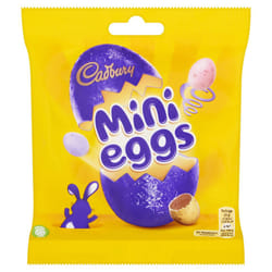 Cadbury Mini Eggs Easter Chocolate Bag, 80 g, Pack of 24