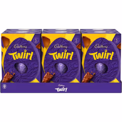 Cadbury Twirl Chocolate Egg 198g (Box of 6)