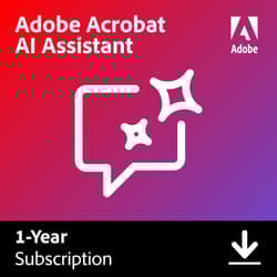 Adobe AI Assistant For Acrobat 1 license(s) Electronic Software Download (ESD) 1 year(s)