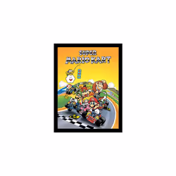 Super Mario Kart Retro Memorabilia, MDF, Multi-Colour, 30 x 40cm