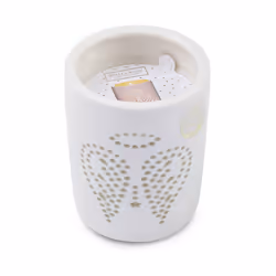 Heart & Home Pure Glow Medium Scented Christmas Candle In Radiating Ceramic Pot