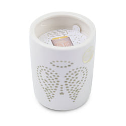 Heart & Home Pure Glow Medium Scented Christmas Candle In Radiating Ceramic Pot