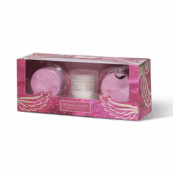 Heart & Home Guardian Angel Candle & Bath Bomb Gift Set In Gift Box