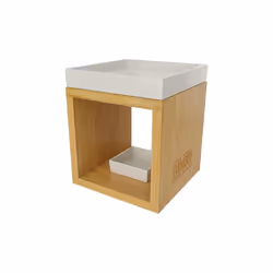 Heart & Home Bamboo Wax Melt Warmer - Light Wood