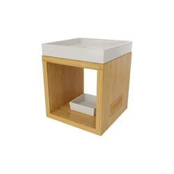 Heart & Home Bamboo Wax Melt Warmer - Light Wood
