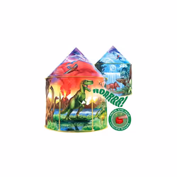 W&O Dinosaur Discovery Play Tent with Roar Button, an Extraordinary Dinosaur Toys for Boys & Girls, Pop Up Tents for Kids, In ...