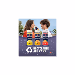 San Pellegrino Italian Tastefully Light Sparkling Orange Canned Soft Drink 12 x 330ml | 64k Cals per Can