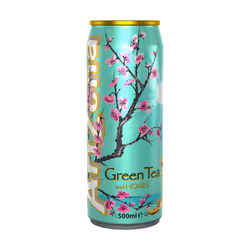 Arizona Green Iced Tea with Honey, Pack of 12 x 500ml Cans, Delicious Fruit Iced Tea Drink, No Artificial Colours, No Artificial Preservatives