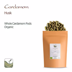 Cardamom Pods Organic Gourmet Spice - Intensely Aromatic - Cardamum - L. Elettaria cardamomum Cardamon 100g