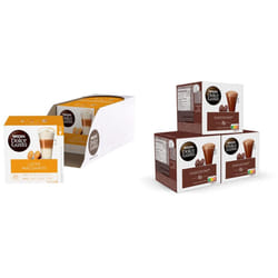 Nescafe Dolce Gusto Latte Macchiato Coffee Pods (Pack of 3, Total 90 Capsules) & Nescaf? Dolce Gusto Chococino Coffee Pods (Pack of 3, 48 Capsules)