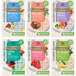 Twinings Soulful Blends Bundle - Little Lift & Peace & Pause & Quiet Mind & Reset & Revitalise