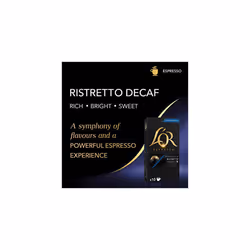 L'OR Espresso Ristretto Decaf Coffee Pods x10 Intensity 9 (Pack of 10, Total 100 Capsules)