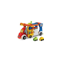 VTech Toot-Toot Drivers Big Vehicle Carrier, Baby Interactive Toys for Toddlers, 2-in-1 Car Carrier with Two Mini Vehicles, Cars with Sounds and