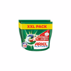 Ariel All-in-One Platinum PODS Washing Liquid Laundry Detergent Tablets / Capsules, 120 Washes (60 x 2) with Extra Stain Remo ...