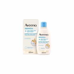 Aveeno Dermexa Daily Emollient Body Wash, Gently cleanses and Soothes, For Very Dry Itchy Also Eczema Prone Skin, 300 ml(Pack ...