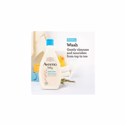 Aveeno Baby, Daily Care Set, Hair and Body Wash Plus Moisturising Lotion, for Sensitive Skin, 250 ml