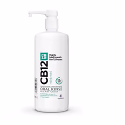CB12 Mild Mint Mouthwash, Enamel Strengthening, Odour-free Breath For 12 Hours, 1L