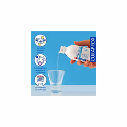 Curaprox PerioPlus+ Regenerate Mouthwash, 200ml - Antiseptic mouthwash for Gum Disease & Enamel Repair.