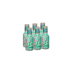 Arizona Original Green Tea with Honey, 6 x 500ml PET Bottles, Delicious Iced Tea Drink, No Artificial Flavours, No Artificial Preservatives