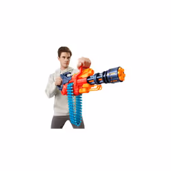 X-Shot Excel Crusher Foam Dart Blaster (35 Dart Belt, 48 Darts), Red Toy Blaster