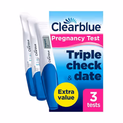 Clearblue Pregnancy Test Ultra Early Triple-Check & Date Combo Pack, Results 6 Days Early (Visual Sticks) & Tells You How Man ...