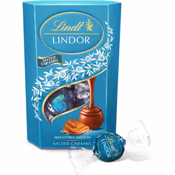 Lindt Lindor Chocolate Truffles Box, Salted Caramel, 200g