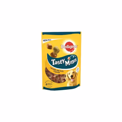 Pedigree Tasty Minis - Dog Treats, Chewy Cubes with Chicken and Duck Flavour - Training Treats, Pack of 8 (8 x 130 g)