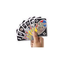 Mattel Games UNO The Mandalorian All Wild Grogu Card Game for Kids & Adults with Grogu Images & Special Rule, 2 to 10 Players