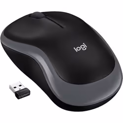 Logitech M185 Wireless Mouse 2.4GHz with USB Mini Receiver 12-Month Battery Life 1000 DPI Optical Tracking Ambidextrous Compa ...