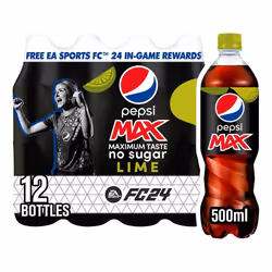 Pepsi Max Lime, 500ml (Pack of 12)