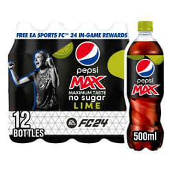 Pepsi Max Lime, 500ml (Pack of 12)
