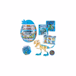 Smashers Dino Ice Age Surprise Egg - Mini T-Rex Skeleton Egg with Surprises! Mix-Match Dinos, Build & Battle (T-Rex Skeleton) ...