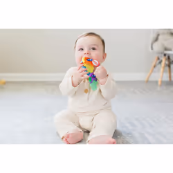 Baby WipesNuby IcyBite Keys Soothing Teether Multiple Teething Surfaces Refrigerator Safe Suitable from 3 Months Plus