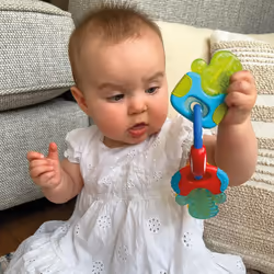 Baby WipesNuby IcyBite Keys Soothing Teether Multiple Teething Surfaces Refrigerator Safe Suitable from 3 Months Plus