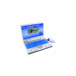 VTech Challenger Laptop, Blue, Kids Laptop with Vocabulary, Maths and French Learning Games, 2 Player Kids Computer, Educatio ...