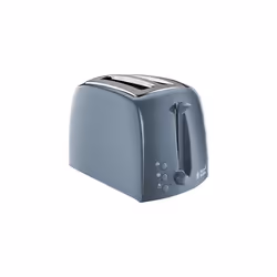 Russell Hobbs 21274 Textures Kettle, Plastic, 3000 W, 1.7 Litres, Grey with Hobbs 21644 Textures Toaster, Plastic, 850 W, Grey