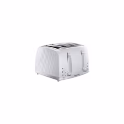 Russell Hobbs Honeycomb Kettle and 4 Slice Toaster, White