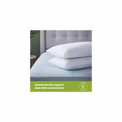 Silentnight Anti-Allergy Pillows 2 Pack ? Soft Medium Support Anti Bacterial, Bed Hotel Pillows for Back, Stomach and Side Sleepers, White