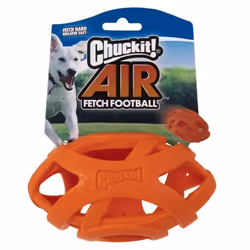 Chuckit! Air Fetch Dog Ball Durable Rubber Dog Toy, American Football Throw Toy, Easy Breathe Improve Playtime Stamina Fetch  ...