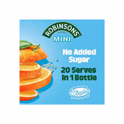 Robinsons Mini - No Added Sugar - Low Calorie - Orange, 6 Count
