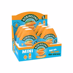 Robinsons Mini - No Added Sugar - Low Calorie - Orange, 6 Count