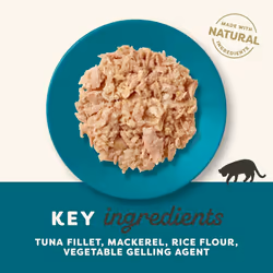 Applaws Natural Wet Cat Food Tuna Fillet with Mackerel in Jelly Pouch 16 x 70g Pouches