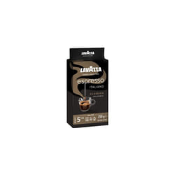 Lavazza, Espresso Italiano Classico, Ground Coffee, 6 Packs of 250g, Ideal for Moka Pot or Filtered Coffee, Sweet & Aromatic Taste, Intensity 5/10,