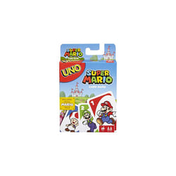 UNO Super Mario Card Game Animated Character Themed Collector Deck 112 Cards with Character Images, Gift for Kids Ages 7 Years Old & Up, DRD00