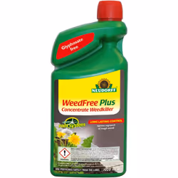 Neudorff WeedFree Plus Concentrate | Long Lasting Glyphosate Free Weedkiller 1020ml | Stops Roots from Growing | Fast Visible ...