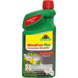 Neudorff WeedFree Plus Concentrate | Long Lasting Glyphosate Free Weedkiller 1020ml | Stops Roots from Growing | Fast Visible Effect